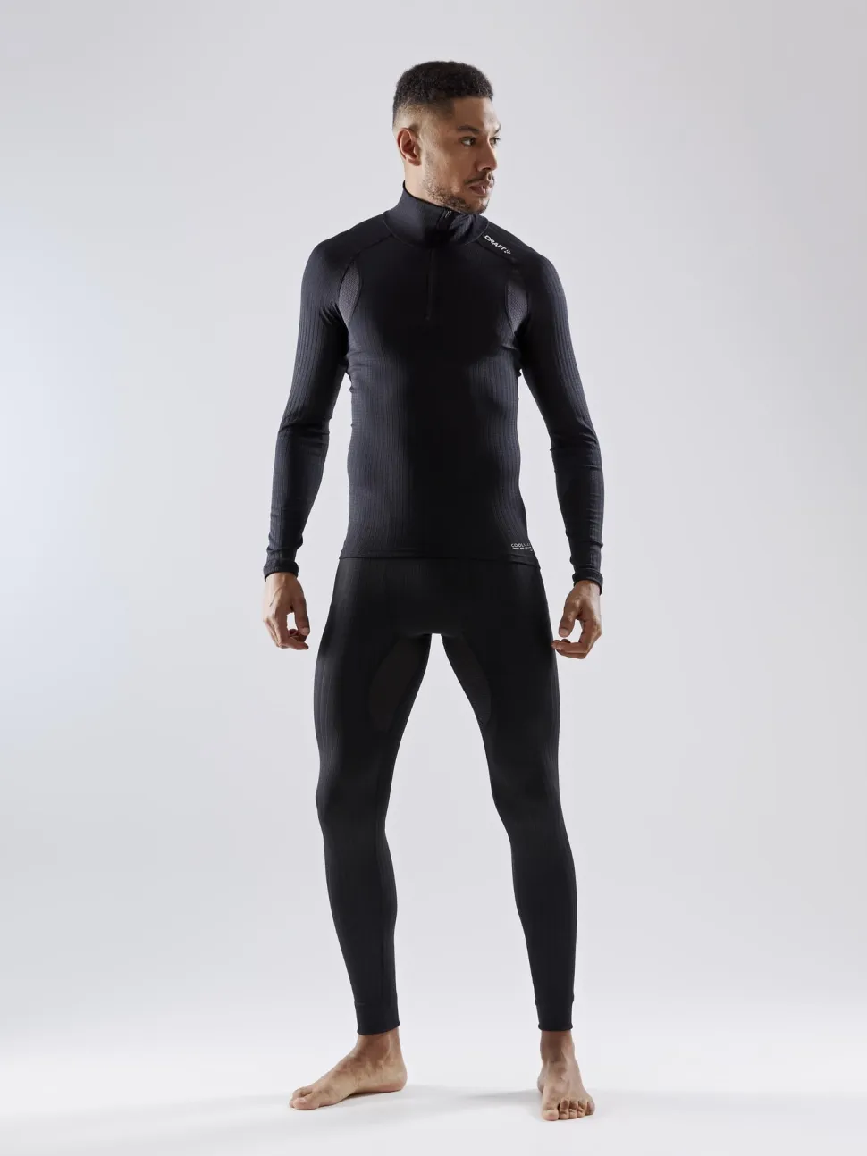 MEN'S ACTIVE EXTREME X 1/4 ZIP BASELAYER - Black