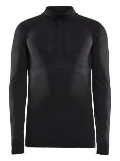 MEN'S ACTIVE INTENSITY 1/4 ZIP BASELAYER - BLACK/ASPHALT