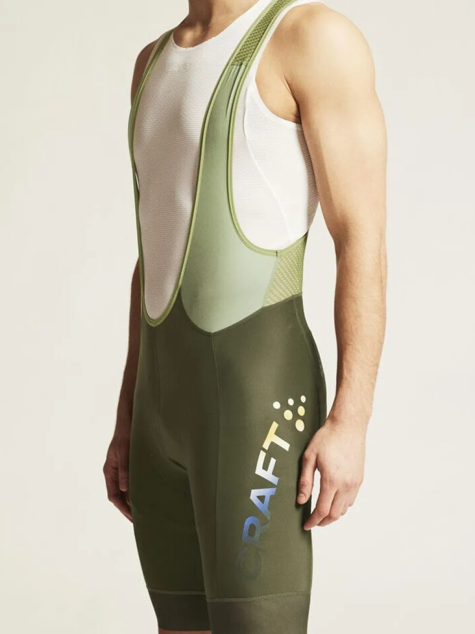 MEN'S ADV ENDUR CYCLING BIB SHORTS - JUNIPER/FOREST GREEN