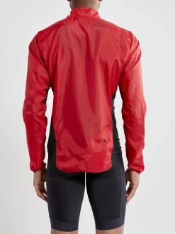 Men's Essence Light Wind Cycling Jacket - Bright Red