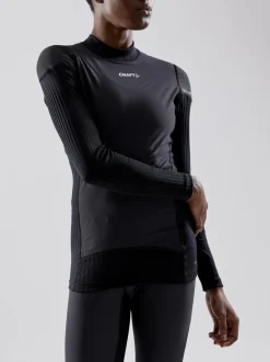WOMEN'S ACTIVE EXTREME X WIND BASELAYER - Black/Granite