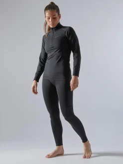 WOMEN'S ACTIVE INTENSITY BASELAYER PANTS - BLACK/ASPHALT