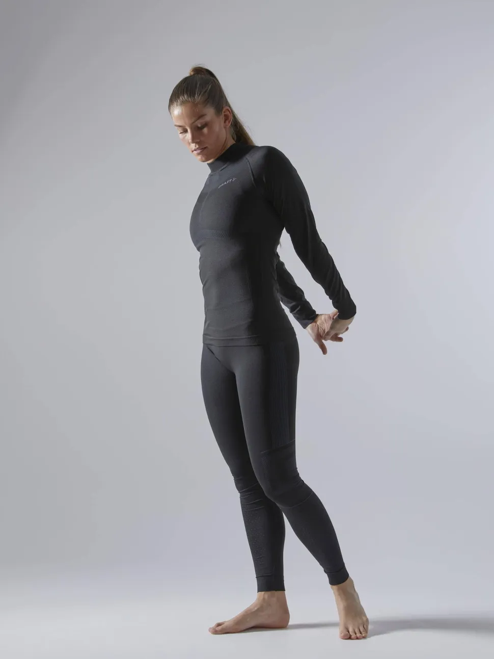 WOMEN'S ACTIVE INTENSITY BASELAYER - BLACK/ASPHALT