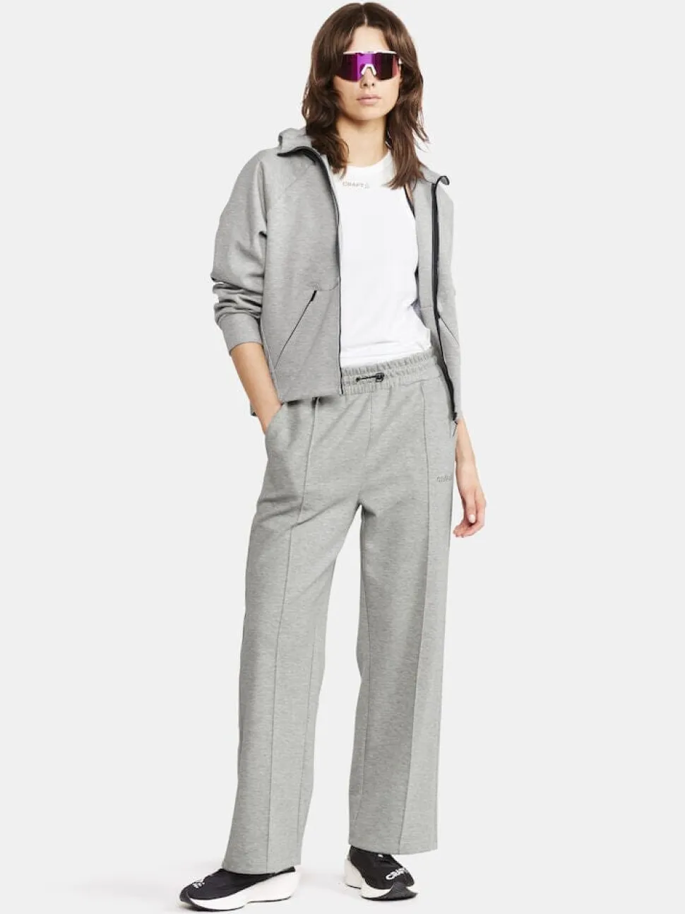 Women's ADV Join Full Zip Hoodie - Grey Melange