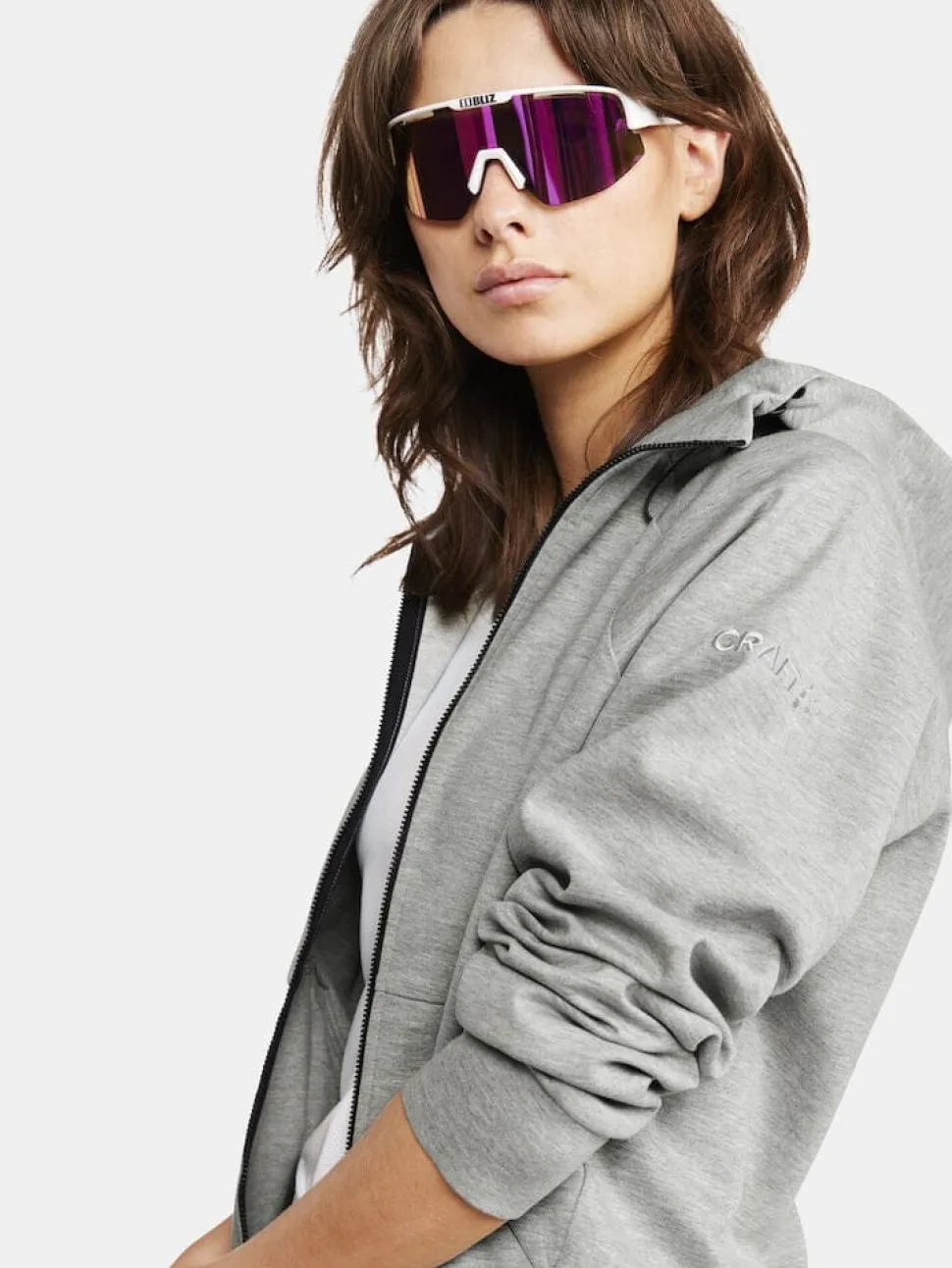 Women's ADV Join Full Zip Hoodie - Grey Melange