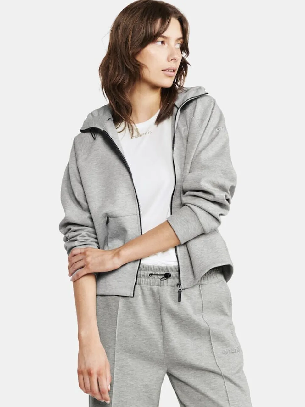Women's ADV Join Full Zip Hoodie - Grey Melange