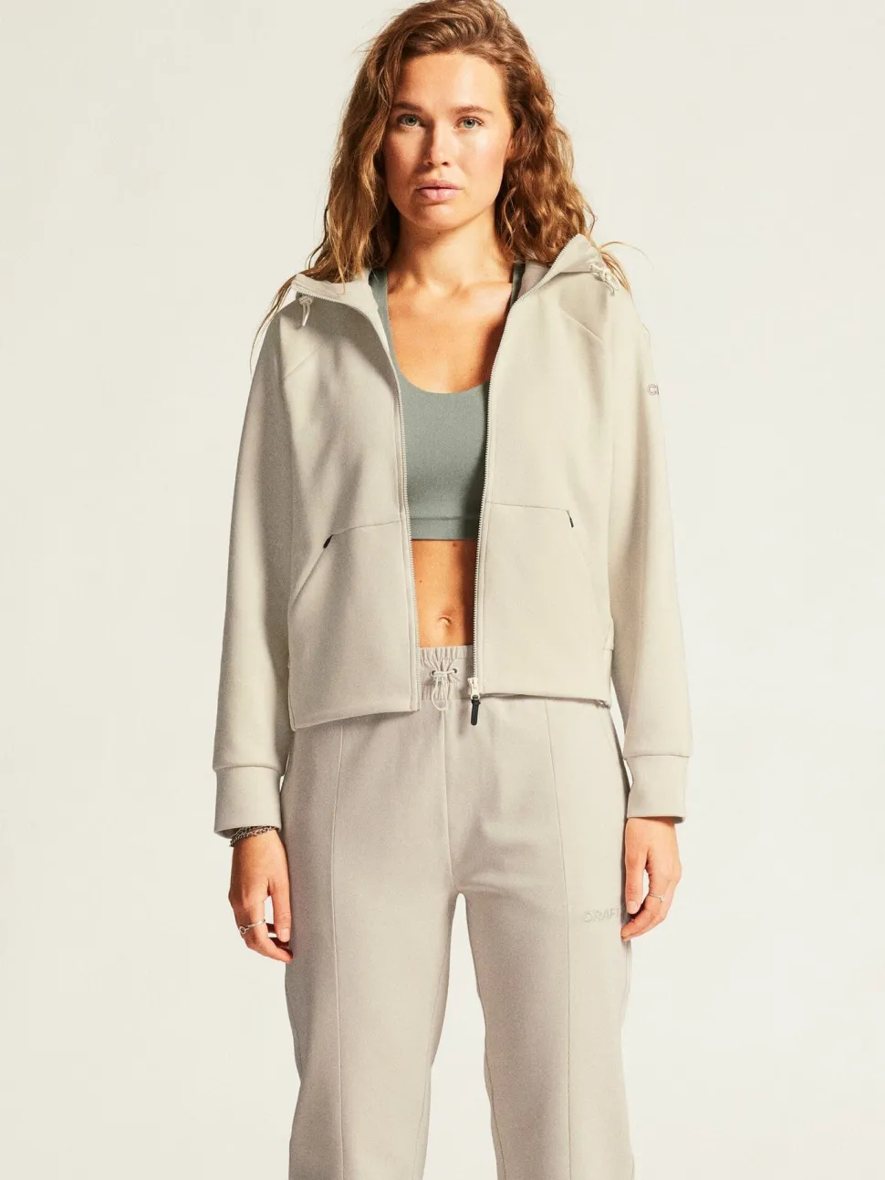 Women's ADV Join Full Zip Hoodie - Plaster