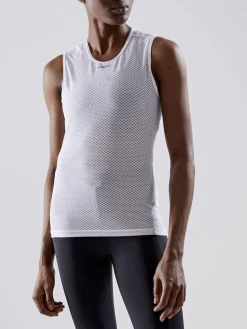 WOMEN'S COOL MESH SUPERLIGHT SLEEVELESS - WHITE