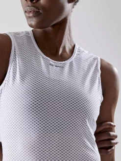 WOMEN'S COOL MESH SUPERLIGHT SLEEVELESS - WHITE