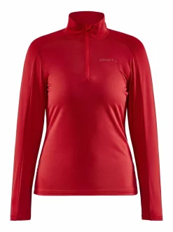 WOMEN'S CORE GAIN MIDLAYER - BRIGHT RED