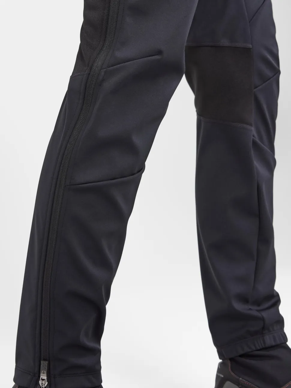 WOMENS CORE XC SKI TRAINING FZ PANTS - Black