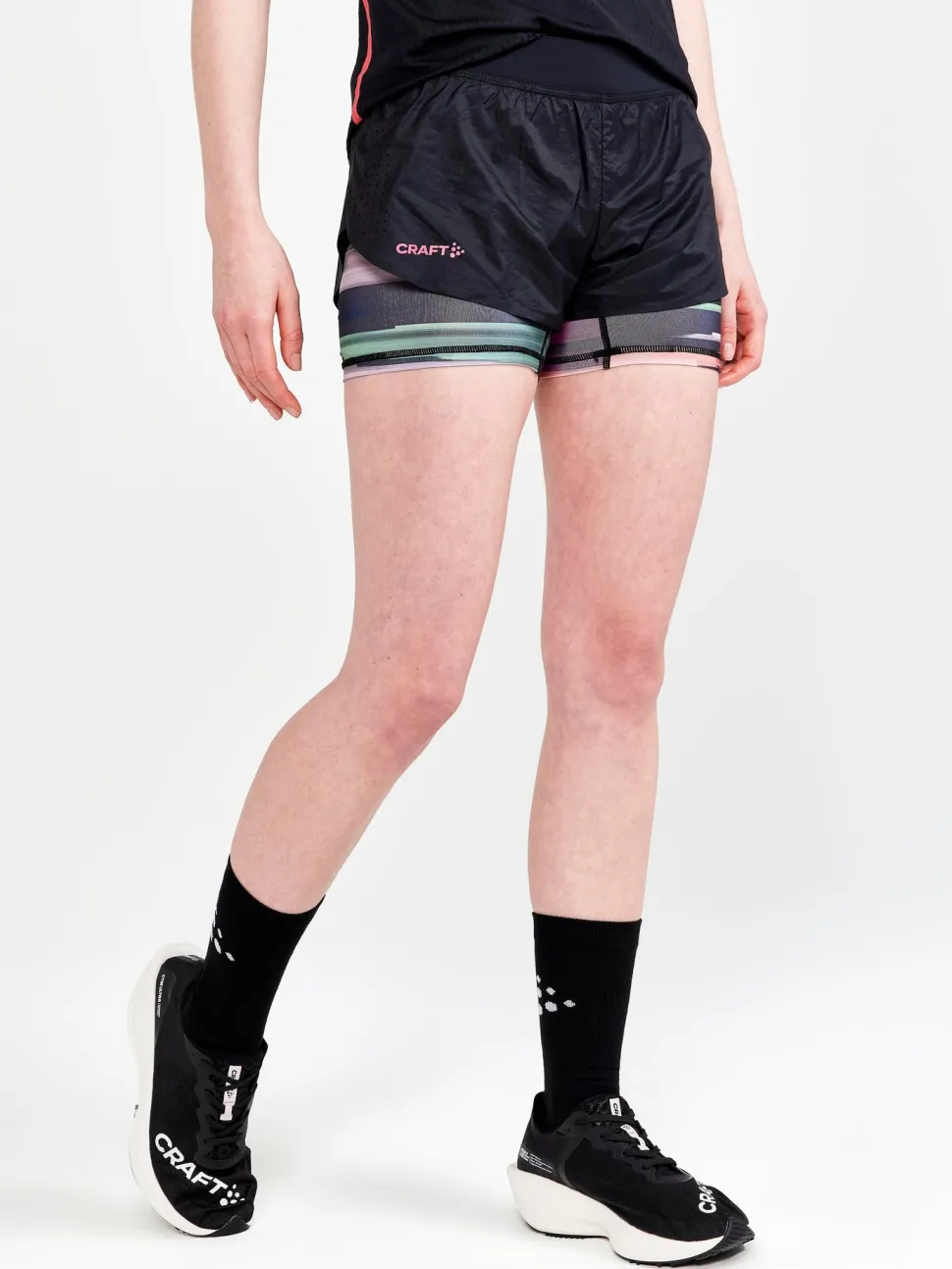 WOMEN'S CTM DISTANCE 2IN1 RUNNING SHORTS