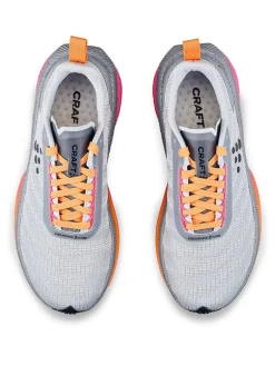 Women's Endurance 2 Running Shoe - Ash White/Fuchsia