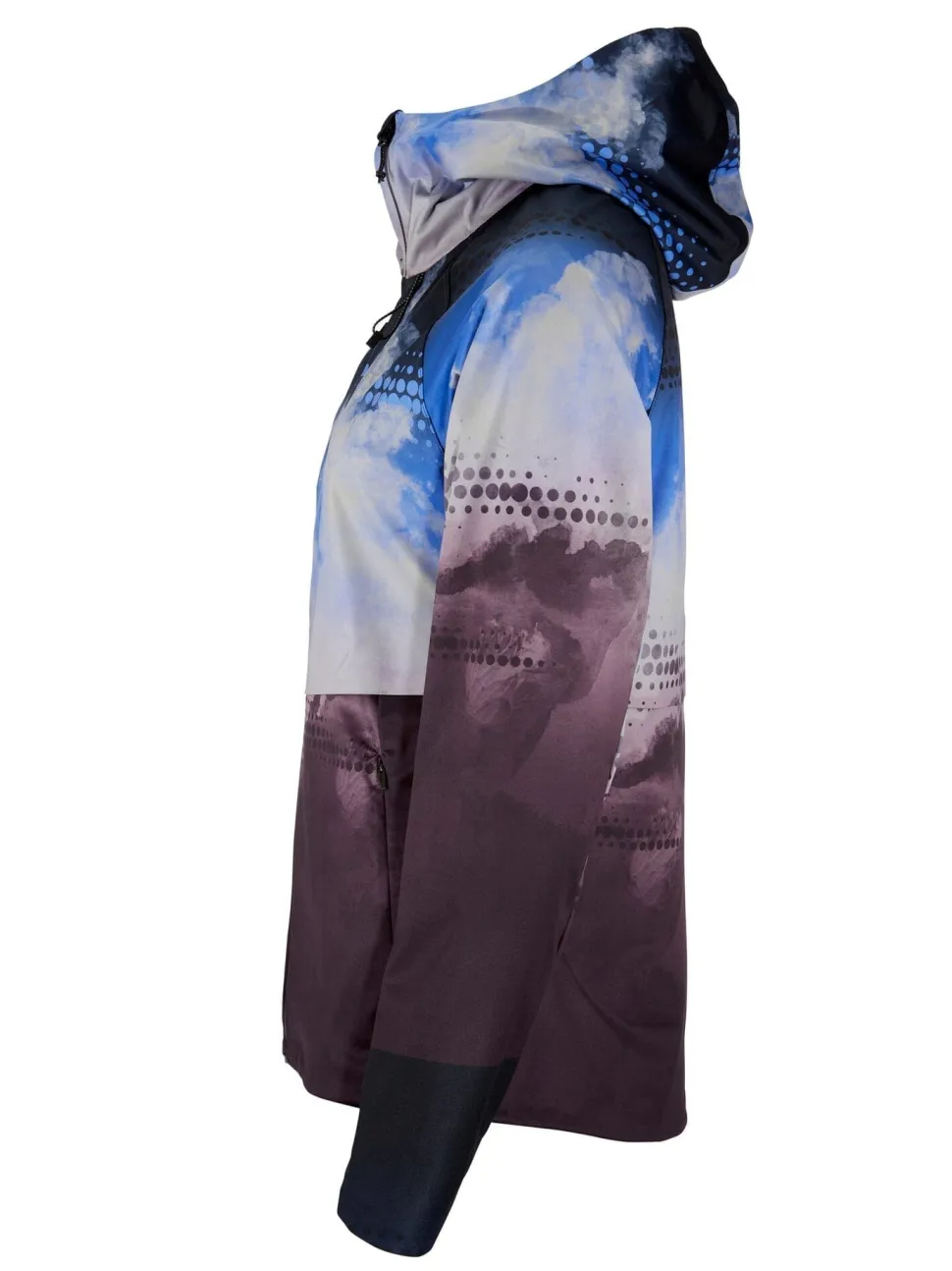 WOMEN'S PRO HYDRO JACKET 3 - DK PLUM/MULTI