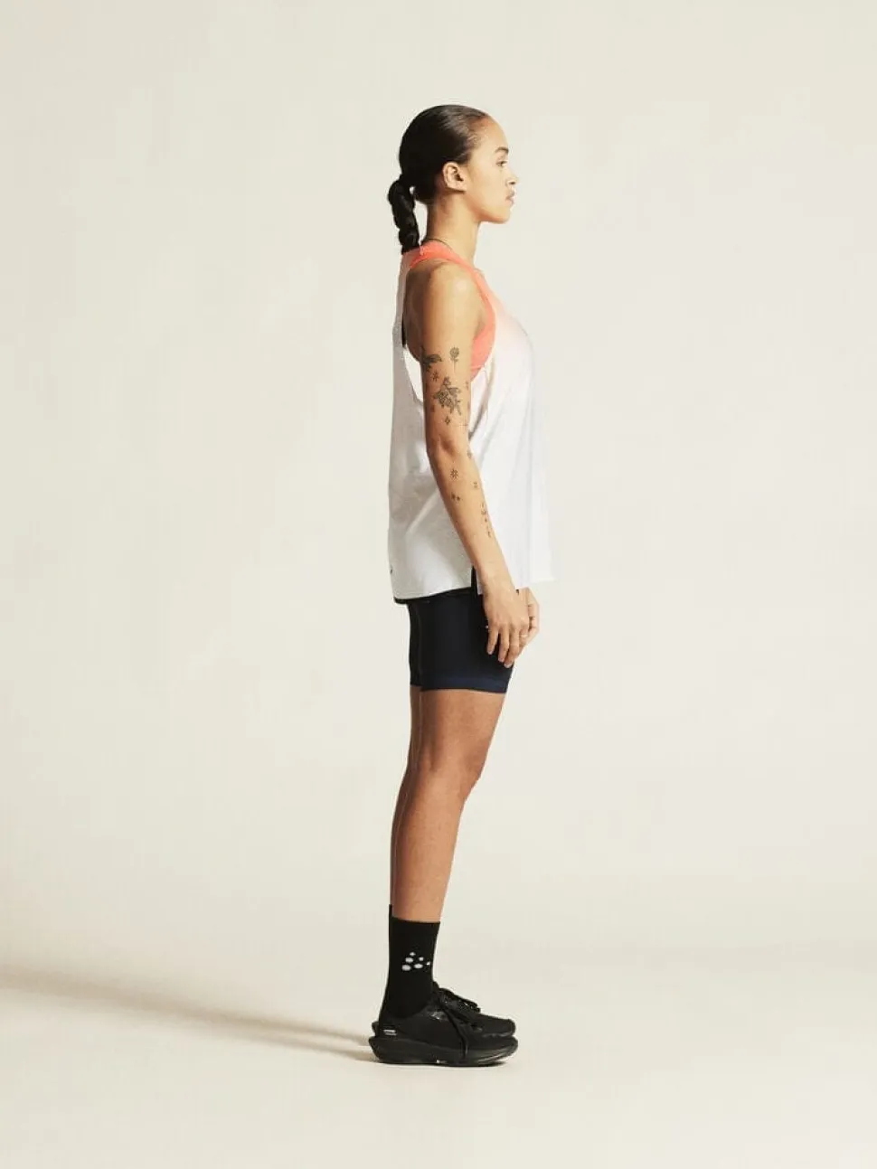 Women's Race Day Singlet - WHITE/MULTI